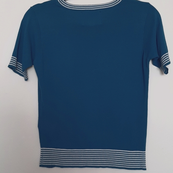 Canvas by Land's End Short Sleeve Sweater Small - Picture 2 of 4